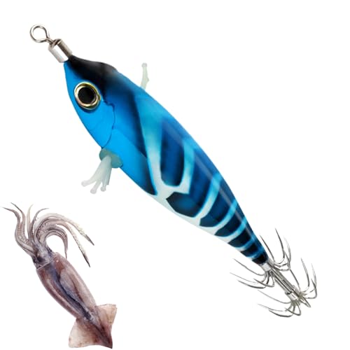 Tintenfischköderhaken,Künstliche Tintenfischköder Mit Leuchtkörper | Kompakte Fluoreszierende Angelköder Für Einsteiger Und Angler Tintenfischköderhaken,Künstliche Tintenfischköder Mit Leuchtkörper | Kompakte Fluoreszierende Angelköder Für Einsteiger Und Angler von Vgvgaj