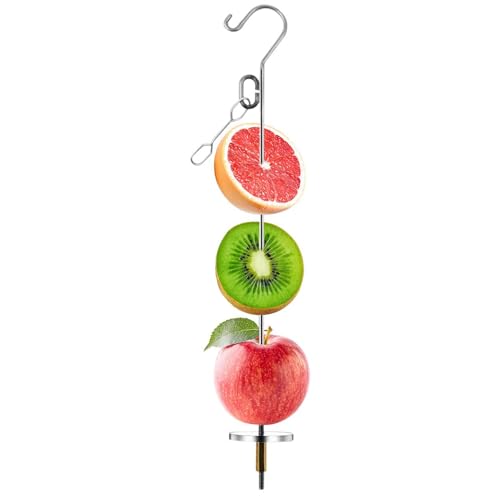 Vogelkäfig Futterhalter, Edelstahl Obstspieß Für Papageien & Vögel, Käfig Deko Beschäftigungsspielzeug Für Wellensittiche, Nymphensittiche & Agaporniden Vogelkäfig Futterhalter, Edelstahl Obstspieß Für Papageien & Vögel, Käfig Deko Beschäftigungsspielzeug Für Wellensittiche, Nymphensittiche & Agaporniden von Vgvgaj