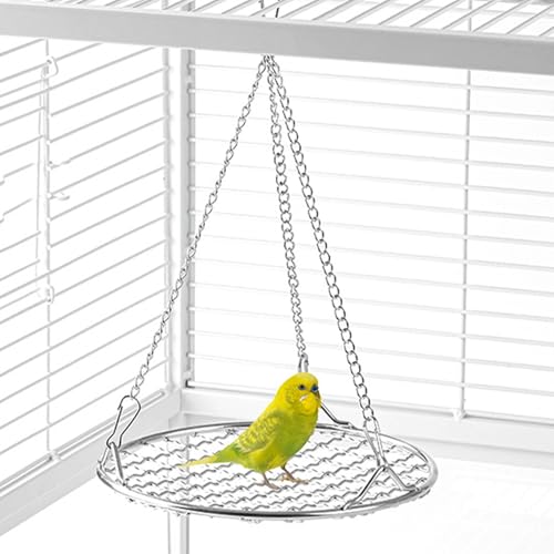 Vogelschaukel, Abnehmbare Hängematte, Rostfreier Edelstahl Nagfester Abnehmbarer Ruheplatz Mit Kühlgitter-Design Zum Ausruhen Spielen Für Ziervögel Finken Unzertrennliche Heimtierbedarf Vogelschaukel, Abnehmbare Hängematte, Rostfreier Edelstahl Nagfester Abnehmbarer Ruheplatz Mit Kühlgitter-Design Zum Ausruhen Spielen Für Ziervögel Finken Unzertrennliche Heimtierbedarf von Vgvgaj