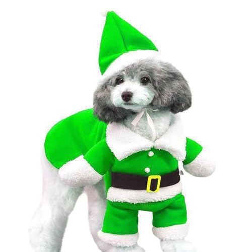 Vhersily Black Friday Weihnachtskleidung für Hunde und Katzen, Weihnachtskleidung für Hunde und Katzen, Weihnachtsmann, Cosplay-Kostüm, mit Kapuze, für Hunde und Katzen, Kostüme von Vhersily