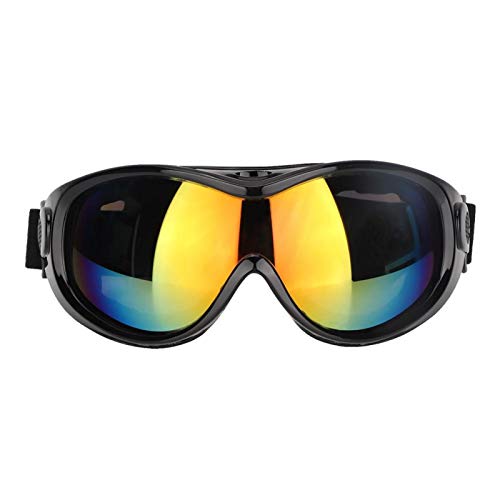 Hund Sonnenbrille, 2 Farben Hund Anti-UV wasserdichte Schutzbrille Sonnenbrille Haustier Augen Winddichtes Schutzzubehör für mittlere und große Hunde(schwarz) von ViaGasaFamido