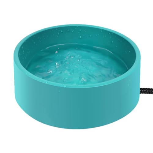 Beheizter Wassernapf für Katzen - 30 W Haustier Outdoor Heizung Wassernapf für Winter Hund | mit Anti-Kauschnur, Smart Thermal Bowl von Vibhgtf