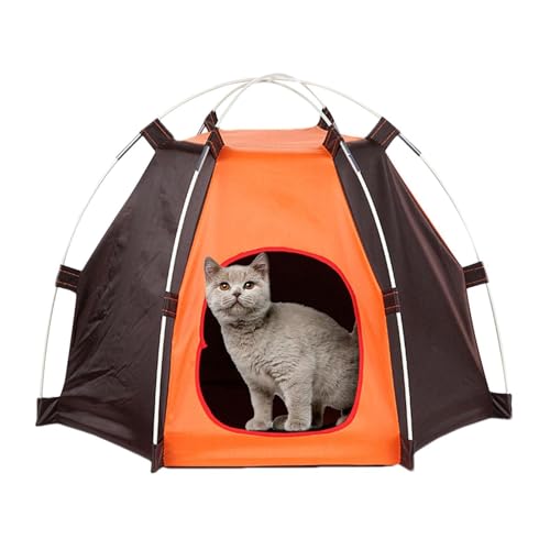 Große Hundezelte – Outdoor-Hundezelt aus Polyester | Zusammenklappbares Campingzubehör, tragbare wasserdichte Indoor-Stützzelte von Vibhgtf