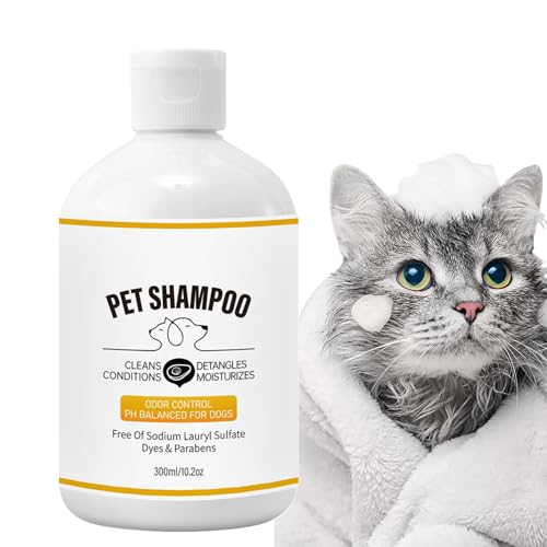Haustiershampoo für Hunde,Shampoo für Hunde | Haustiershampoo Hundeshampoo,Duschgel zur Linderung juckender Haut, Hundebad-Shampoo für stinkende Hunde, Welpen und Katzen von Vibhgtf