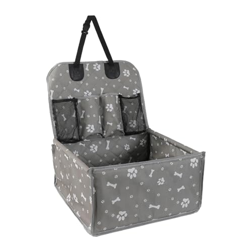 Hunde-Autositz-Tragetasche – Welpentasche mit Taschen | Wasserdichter Autositz aus Oxford-Gewebe mit verstellbarem Gurt für Kätzchen und Kleintiere Hunde-Autositz-Tragetasche – Welpentasche mit Taschen | Wasserdichter Autositz aus Oxford-Gewebe mit verstellbarem Gurt für Kätzchen und Kleintiere von Vibhgtf
