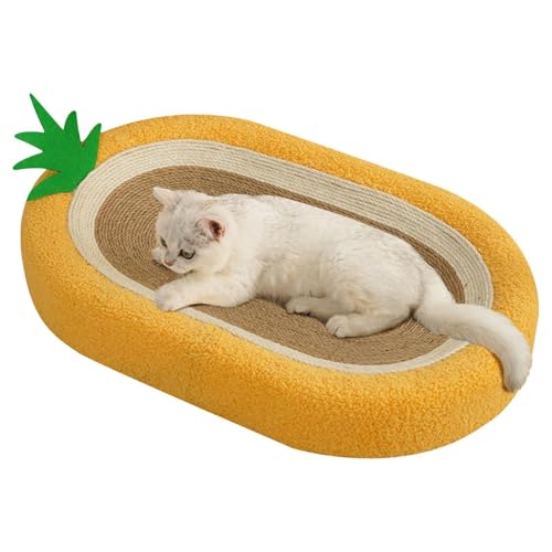 Kratzschale für Katzen, Kratzschale für Katzen,Katzenbett aus Pappe | Robustes Katzenkratzbrett, Lounge-Couch, verdicktes, verschleißfestes Katzenkratzspielzeug zum Schutz von Möbeln, Katzenschleifkra von Vibhgtf