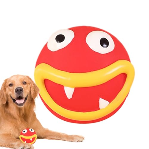 Quietschende Spielzeuge für Hunde,Quietschende Hundespielzeuge aus Latex,Hundespielzeug aus Gummi für kleine Hunde | Apportierspielzeug, quietschender Latex-Welpe, kleine Quietschbälle, Zahnen für Hau von Vibhgtf