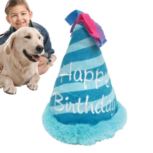 Vibhgtf Plüschspielzeug zum Geburtstag des Hundes, Kauspielzeug am Geburtstag des Hundes | Spielzeug für Hunde mit Plüschkuchen - Geburtstagsgeschenk für Hundejunge und Mädchen, von Vibhgtf