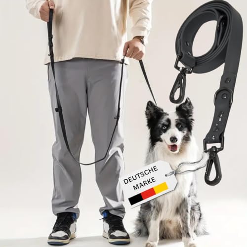 Vierbeinerstube Premium Flexible PVC Hundeleine - Wasserabweisend, Robust & Langlebig - Ideal für Outdoor-Aktivitäten - Verschleißfester, Rutschfester Karabiner - Hundezubehör höchster Qualität von Vierbeinerstube Ligre