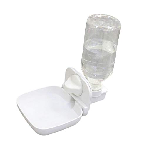 Hundewasserflasche für Käfig 2 in 1 tragbarer hängender Wasserspender 450ml WasserReflerWasserFeeder für Welpen Katzen Hamster Kaninchen Abnehmbar von Vigcebit