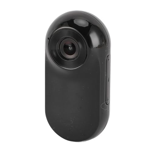 Katzenkamerahalsband, HD 1080P 90° Weitwinkel-Actionkameras mit Multi-Loch-Gurt, Tragbarer Anti-Shake-Videorecorder für Outdoor-Sport-Vlogging (Black) von Vikye