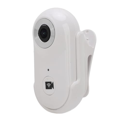 Katzenkamerahalsband, HD 1080P 90° Weitwinkel-Actionkameras mit Rückenclip, 1/4-Zoll-Gewindegehäuse, Tragbarer Videorecorder für Outdoor-Sport-Vlogging (White) von Vikye