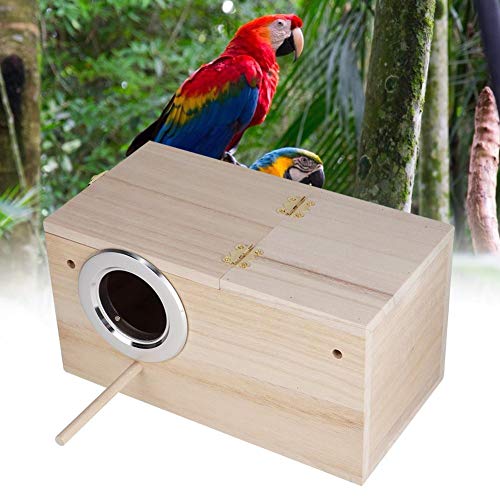 Vogelzuchthaus mit Ständer Vogel Voliere Käfig Box, 9.6x5.1x5.1in Vogelzucht Box, für Papagei für Wellensittiche(Right Opening) von Vikye