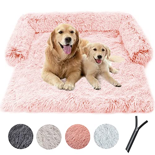 Vilypon Hund Hundebett Plüsch Hundekissen Couch Decke Hunde Abnehmbare Hundedecke Auto Rückbank Flauschige Mit Rutschfestem, Waschbar, Abnehmbares Rosa, S von Vilypon