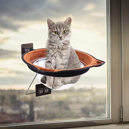 Vimmor Cat Hängemattenbett Fenster Pod Lounger Selbstklebendes Warmes Bett Für Haustier Cat Rest House Weiches Katzenbett Bequemer Frettchenkäfig C von Vimmor