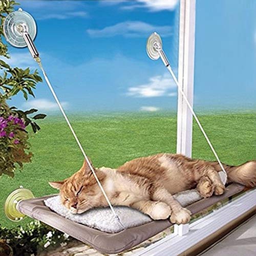 Vimmor Hängende Katze Hängematte Katzenbett Fenster Zwinger Sofa Mat Kissen Regalsitz Liege Couch Sofa Mit Absaugung Wie abgebildet - 55x35cm von Vimmor