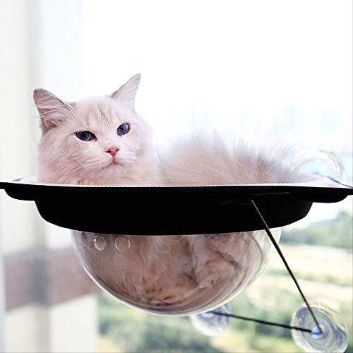 Vimmor Haustier Hängende Betten Katze Sunny Seat Fensterhalterung Haustier Katze Hängematte Komfortable Weiche Plüsch Katze Haustier Bett Regalsitz Betten Kaffee von Vimmor