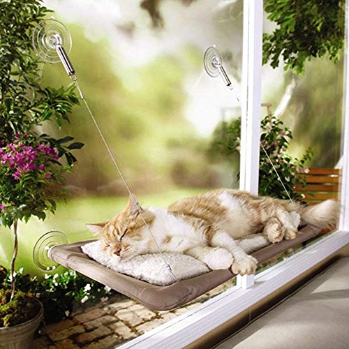 Vimmor Waschbare Pet Cat Hängematte Fenstermontage Bett Sofa Mat Pet Supplies Platzsparendes Kissen Hängendes Regal Ruhesitz Mit Absaugung wie Bilder Zeigen-M von Vimmor