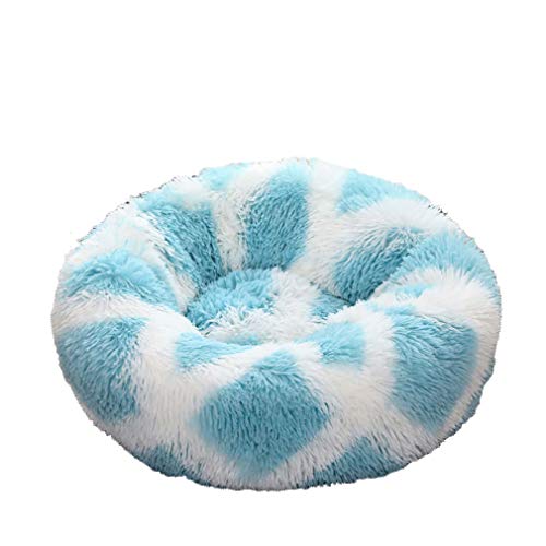 Vinnykud Gradient Haustierbett Rundes Plüsch Bett für Haustiere in Doughnut-Form Hundebett Katzenbett Flauschig Weich Hundekissen Hundesofa Wasserfeste Unterseite Katzensofa von Vinnykud