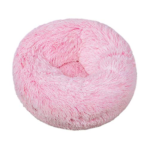 Vinnykud Gradient Haustierbett Rundes Plüsch Bett für Haustiere in Doughnut-Form Hundebett Katzenbett Flauschig Weich Hundekissen Hundesofa Wasserfeste Unterseite Katzensofa von Vinnykud