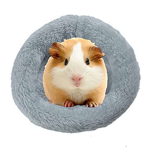 Vinnykud Hamsterbett für Kleintiere Haustierbett Rundes Plüsch Bett für Hamster in Doughnut-Form Plüsch Baumwolle Schlafen Bett für Meerschweinchen von Vinnykud