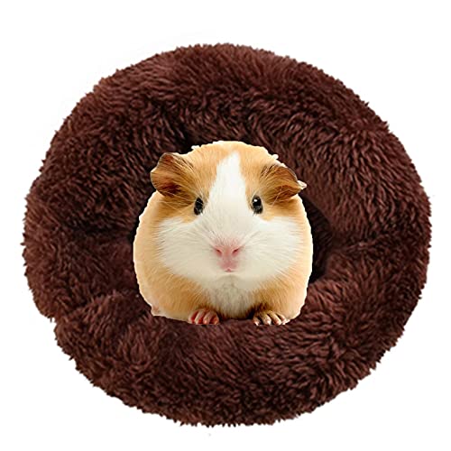 Vinnykud Hamsterbett für Kleintiere Haustierbett Rundes Plüsch Bett für Hamster in Doughnut-Form Plüsch Baumwolle Schlafen Bett für Meerschweinchen von Vinnykud