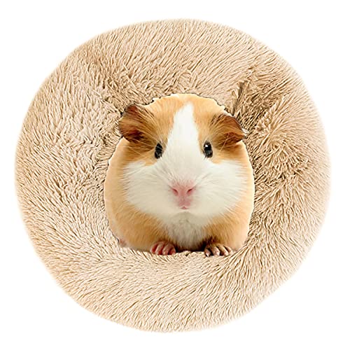 Vinnykud Hamsterbett für Kleintiere Haustierbett Rundes Plüsch Bett für Hamster in Doughnut-Form Plüsch Baumwolle Schlafen Bett für Meerschweinchen von Vinnykud