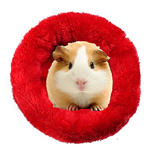 Vinnykud Hamsterbett für Kleintiere Haustierbett Rundes Plüsch Bett für Hamster in Doughnut-Form Plüsch Baumwolle Schlafen Bett für Meerschweinchen von Vinnykud