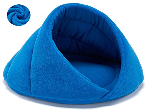 Vinnykud Hundebetten Polar Fleece Katzenschlafsack Indoor Welpen Kitten Cave Bed Warme Haustiermatte von Vinnykud