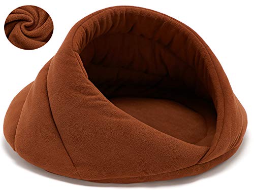 Vinnykud Hundebetten Polar Fleece Katzenschlafsack Indoor Welpen Kitten Cave Bed Warme Haustiermatte von Vinnykud