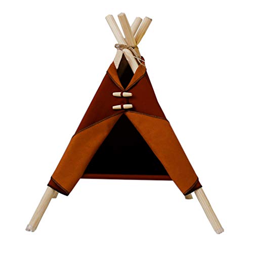 Vinnykud Hundezelt Katzenzelt Tipi Abnehmbar und Waschbar Tipi Zelt für Haustiere Multifunktional Wasserdicht Katzentipi Reversibel Zelttuch 55X52.5X72cm von Vinnykud