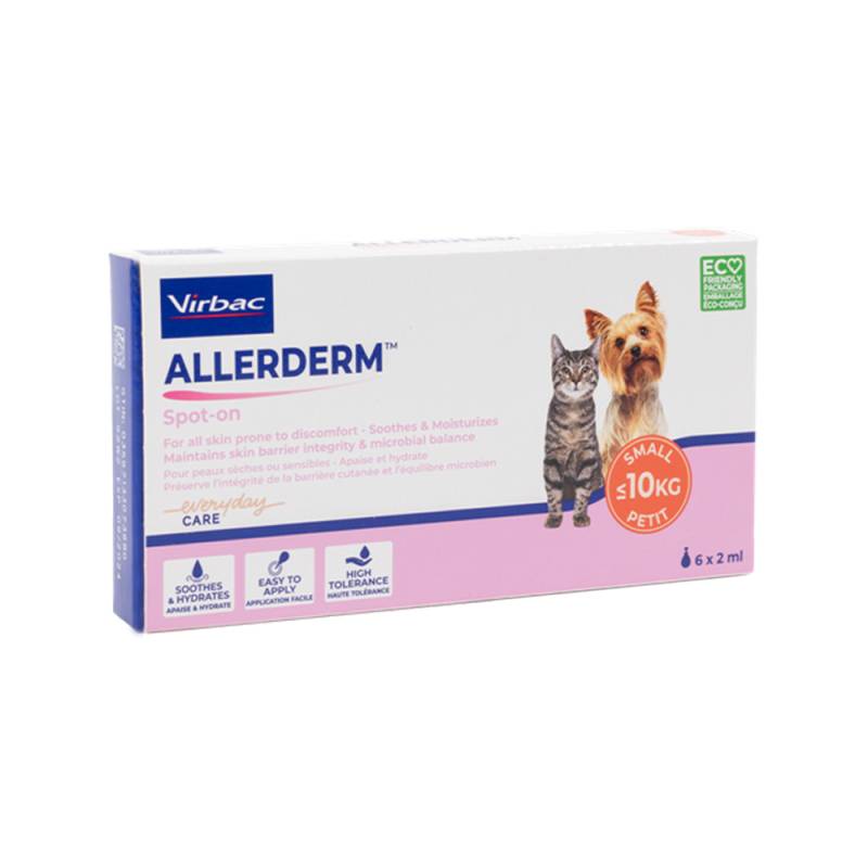 Allerderm Spot-on - Kleine Hunde & Katzen - 6 x 2 ml von Virbac