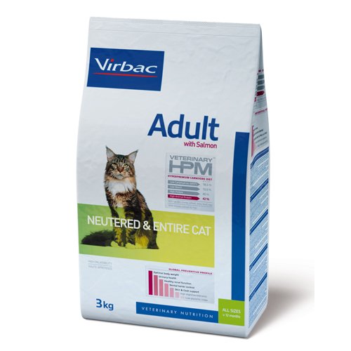 VIRBAC HPM Feline Adult NEUTERED Entire Salmon 7KG von Virbac