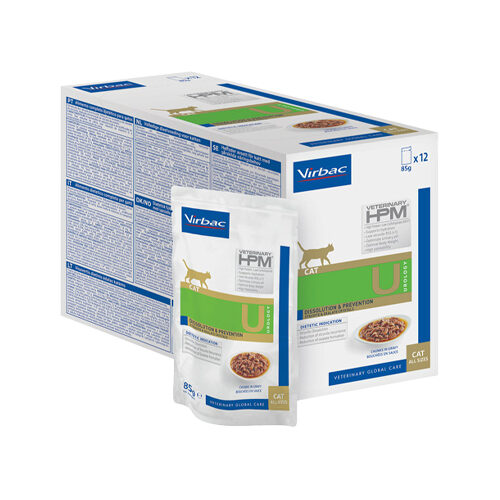 Veterinary HPM Dietetic Cat - Dissolution & Prevention - 12 x 85 g von Virbac