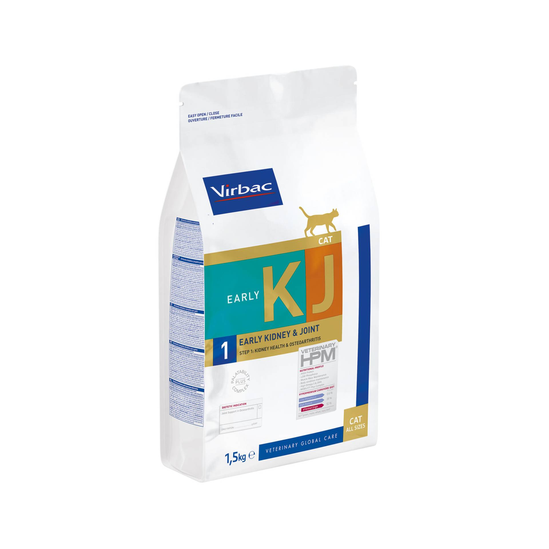 Veterinary HPM Dietetic Cat - Early Kidney & Joint - 1.5 kg Veterinary HPM Dietetic Cat - Early Kidney & Joint - 1.5 kg von Virbac