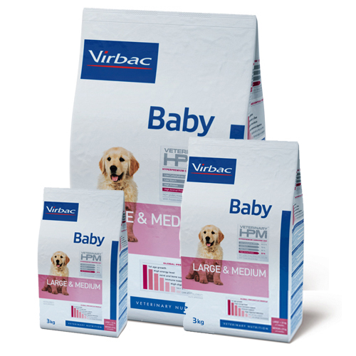 Veterinary HPM Large & Medium Baby Hundefutter - 12 kg von Virbac