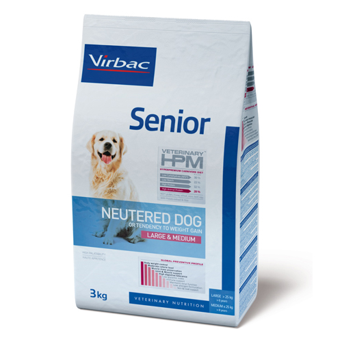 Veterinary HPM Senior Large & Medium Neutered Hundefutter - 3 kg von Virbac