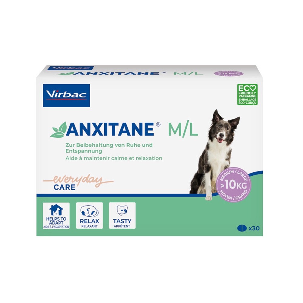 Virbac ANXITANE - Sparpaket: 2 x M/L: 30 Tabletten Virbac ANXITANE - Sparpaket: 2 x M/L: 30 Tabletten von Virbac