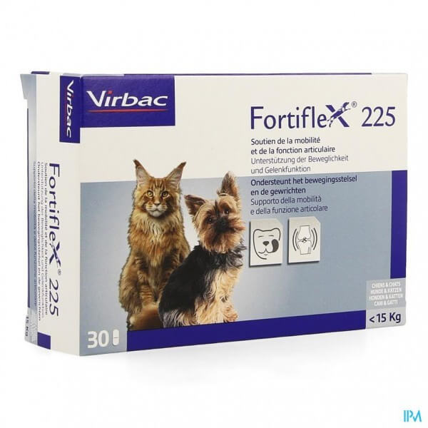 Virbac Fortiflex 225 für Hund und Katze bis 15 kg 2 x 30 Tabletten von Virbac