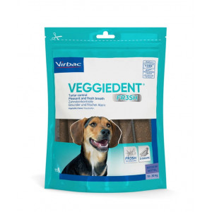 Virbac Veggiedent Kaustreifen Hund 10-30kg (15 st.) 3 Packungen von Virbac