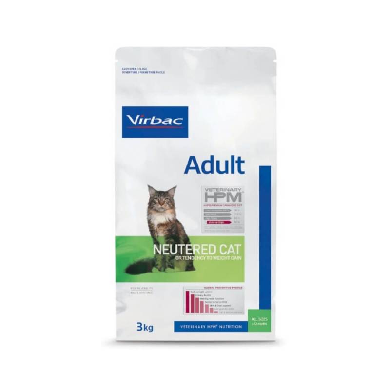 Virbac Veterinary HPM Adult Lachs Neutered & Entire Cat - 3 kg von Virbac