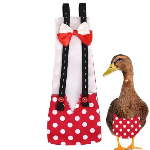 Reusable Pet Chicken Diaper Bow Tie Diapers | Washable Pet Diapers Bow Tie Duckling Diapers Chicken Diaper,Pet Clothes Pet Duck Supplies,Printed Fabric Pet Poultry Nappies Supplies von Virtcooy