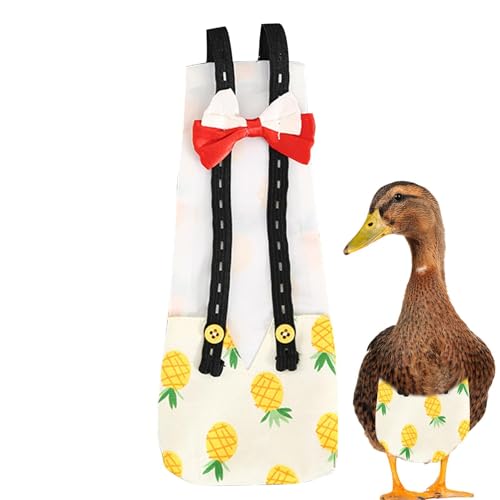 Reusable Pet Chicken Diaper Bow Tie Diapers | Washable Pet Diapers Bow Tie Duckling Diapers Chicken Diaper,Pet Clothes Pet Duck Supplies,Printed Fabric Pet Poultry Nappies Supplies von Virtcooy