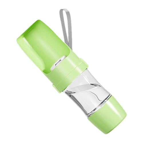 Virtcooy Hunde-Reisewasserflasche,Hundewasserflasche zum Spazierengehen - 2-in-1-Wasserflasche für Hunde,Tragbare Hundewasserflasche, Hundefutter und Wassernapf, Reisezubehör für Hunde, auslaufsicher, von Virtcooy