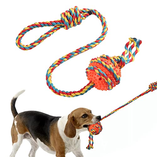 Virtcooy Spielzeug für Hunde, robust | Spielzeug für große Hunde, Design mit Kugelspielzeug für Haustiere, stimuliert das Kauen, befriedigend zum Nagen für kleine Welpen, kleine Hunde von Virtcooy