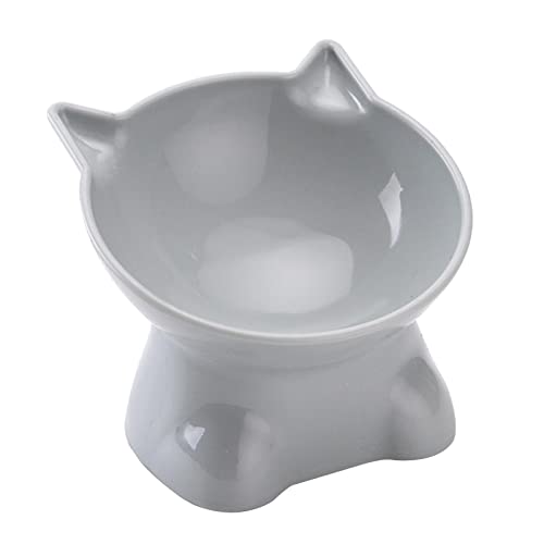 Futternapf Katze, 13.5cm Erhöhte Futternäpfe Für Katzen, Anti Erbrechen Fressnapf Katze Mit 15° Neigung Design, Erhöhter Katzenfutternapf, Hundenapf Futternapf, FL Futter- Und Wassernapf Für Katze von Visiblurry