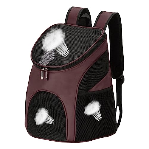 Visiblurry Faltbarer Haustierrucksack | Hundetragerucksack | Für kleine Hunde, tragbar, für Welpen, Reisen, stoßfest, breiter Schultergurt, Glatte Luft von Visiblurry