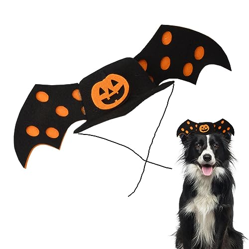 Visiblurry Hund Halloween Kostüm Zylinder,Niedliche Halloween-Hundemütze in Fledermausform - Haustier-Kopfschmuck, individueller Hundehut, Halloween-Haustierhut für Cosplay-Par, Halloween-Party von Visiblurry