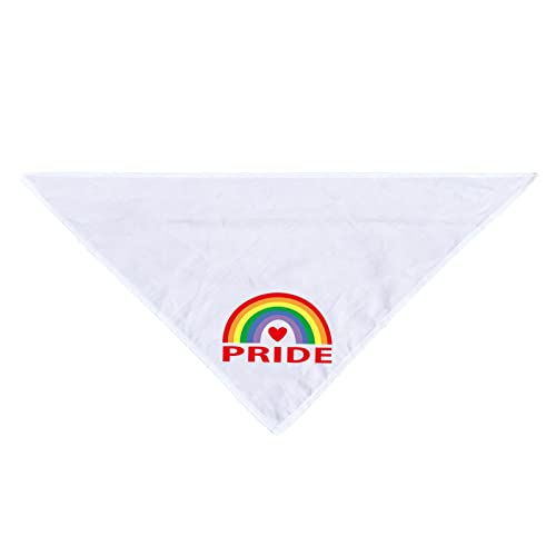 Visiblurry Hunde-Regenbogenschals, Lätzchen - Regenbogen Dreieck Wende-Bandana | Atmungsaktive dreieckige Hundelätzchen, Dekorationszubehör für Hundeliebhaber, große, kleine und mittelgroße Hunde von Visiblurry