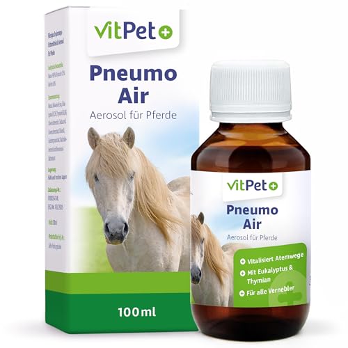 VitPet+ PneumoAir - Aerosol für Pferde - 100 ml - Mit Eukalyptus und Thymian von VitPet+